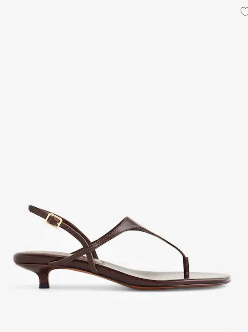 BRAND NEW Madewell Leather Toe-Post Kitten Heel Sandals